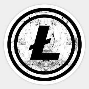 Litecoin Symbol  Altcoin Cryptocurrency Mining computer t-shirts Sticker